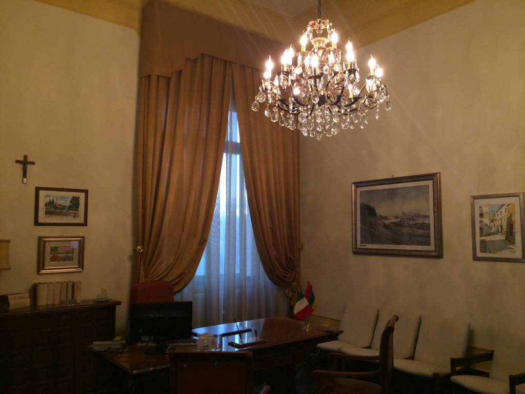 sala sindaco pontinia - tendaggi e tessuti latina, contract nadia de marchi